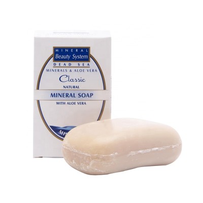 Mineral Beauty System Private Label Pure Chemical-free High Class Dead Sea Mineral Body Bath Soap with Aloe Vera