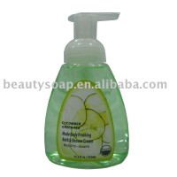 2017 Hot Sell ! Amazon OEM Factory Manufacture Cucumber hand wash gel/hand soap