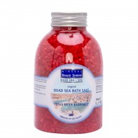 Different Colors and Fragrances Dead Sea Pure Natural Bath Salt Rose - Pure Natural skin and Body care SPA